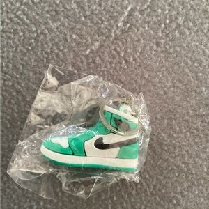 Green white black Jordan high top sneaker key chain